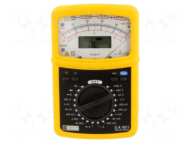 Analogue multimeter; analogue,LCD; (4000); 4kHz,40kHz,100kHz CHAUVIN ARNOUX CA-5011-SET