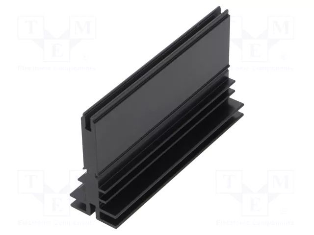 Heatsink: extruded; TO218,TO220,TOP3; black; L: 94mm; W: 25mm; screw ALUTRONIC PR118/94/SE