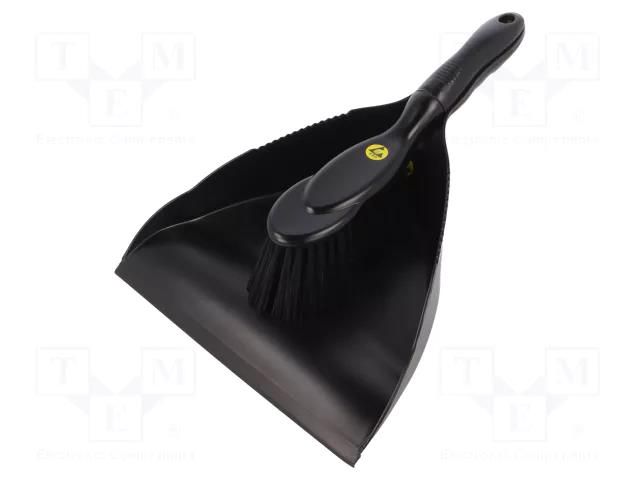 Broom and dustpan kit; ESD; electrically conductive material STATICTEC PRT-STS1345