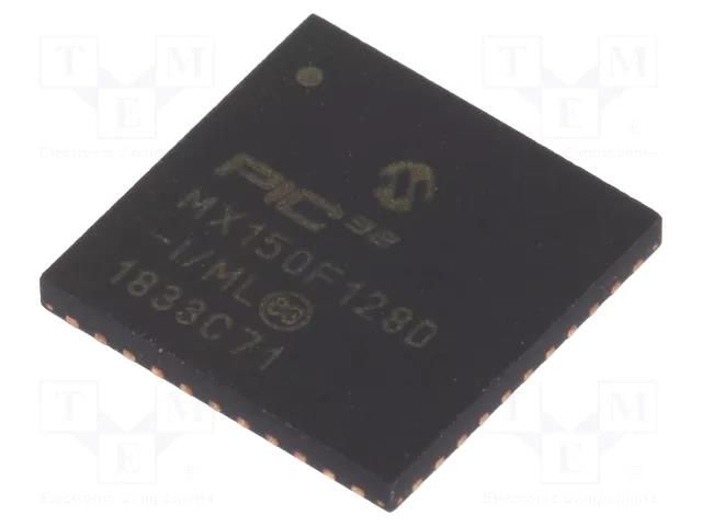 IC: PIC microcontroller; 128kB; 2.3÷3.6VDC; SMD; QFN44; PIC32; tube MICROCHIP TECHNOLOGY 32MX150F128D-I/ML