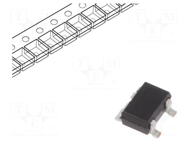 Transistor: NPN; SIEGET™; bipolar; RF; 4.5V; 25mA; 0.075W; SOT343 INFINEON TECHNOLOGIES BFP405H6327XTSA1