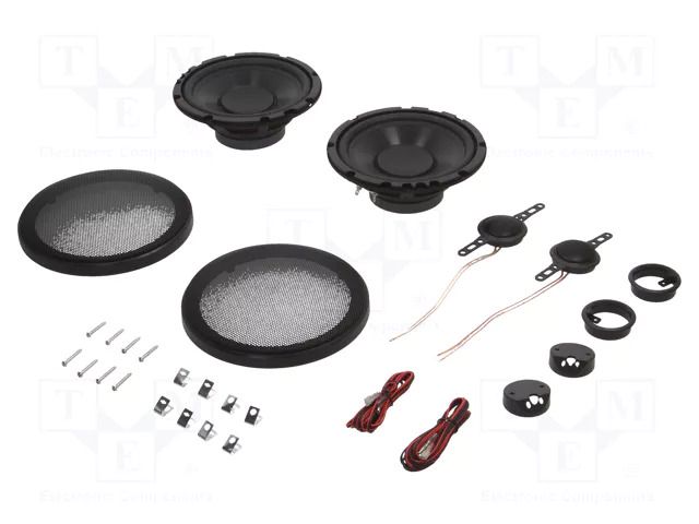 Car loudspeakers set; two-way,tweeter,woofer; 165mm; 120W; 4Ω CL ITALIA CL-018165SET