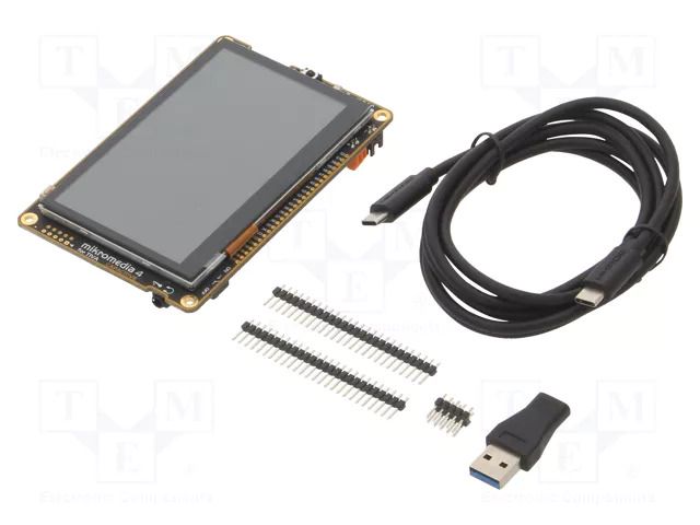 Display: TFT; 4.3"; 480x272; Controller: embedded inside MCU MIKROE MIKROE-4174