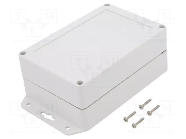 Enclosure: multipurpose; X: 100mm; Y: 150mm; Z: 60mm; ZP; ABS; IP67 KRADEX ZP15010060SUJ-ABS
