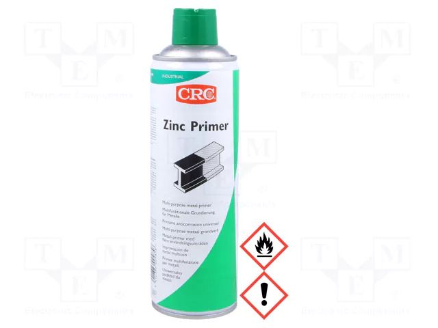 Protective coating; grey; spray; phosphate; 500ml; Zinc Primer CRC CRC-ZINCP/500