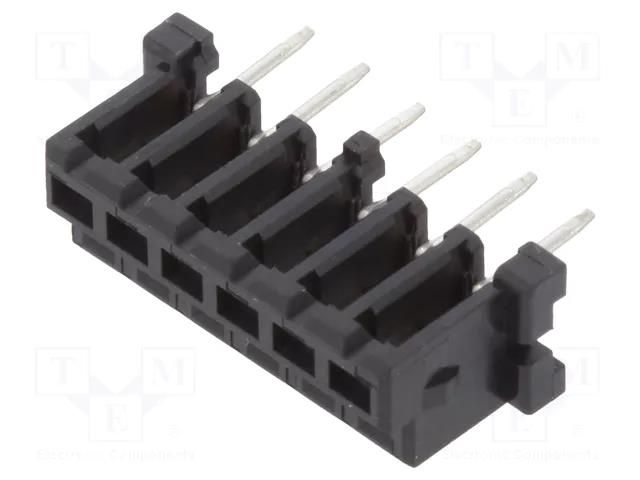 Connector: wire-wire/PCB; socket; female; PIN: 6; SignalBee; THT HIROSE DF3-6S-2DSA-25