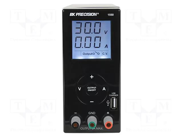 Power supply: laboratory; single-channel,adjustable; 1÷36VDC B&K PRECISION BK1550