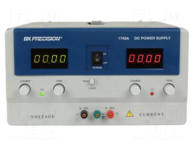 Power supply: laboratory; single-channel,adjustable; 0÷35VDC B&K PRECISION BK1745A