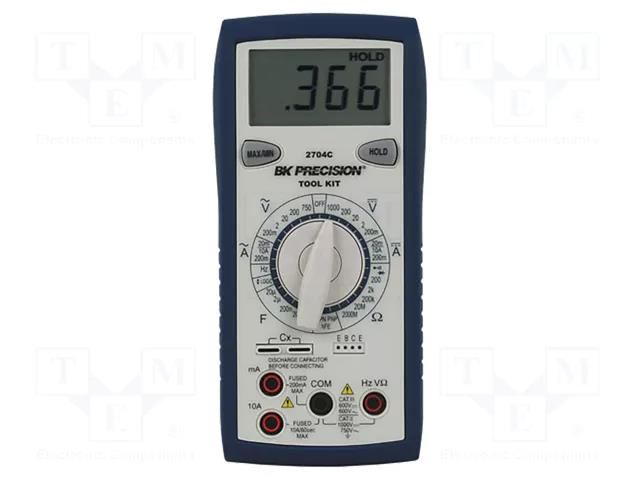 Digital multimeter; LCD; 3,5 digit (1999); 2,5x/s; 0÷50°C B&K PRECISION BK2704C