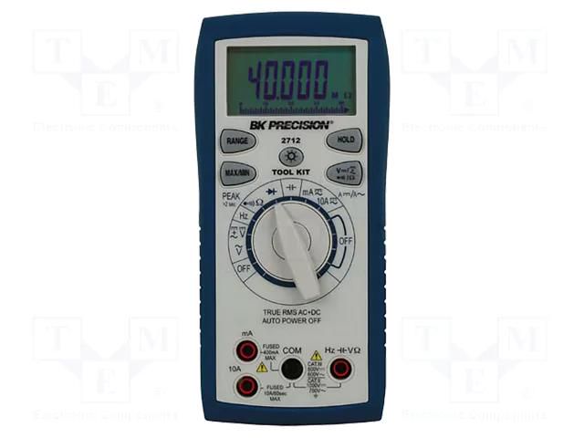 Digital multimeter; LCD; 3,75 digit (4000); 2x/s; True RMS B&K PRECISION BK2712