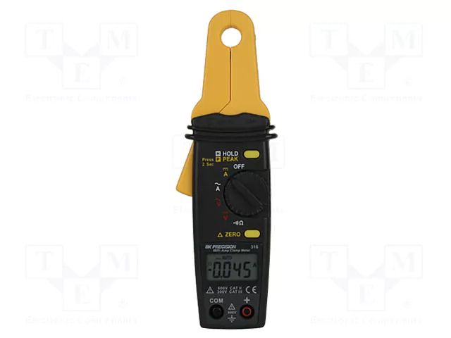 Meter: multifunction; digital,pincers type; LCD; 4 digit; 12mm B&K PRECISION BK316