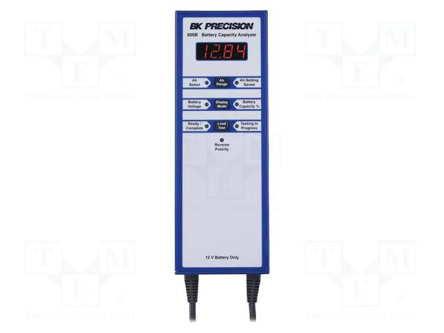 Tester: rechargeable batteries; 74x265.1x54mm; 12V; Display: LED B&K PRECISION BK600B