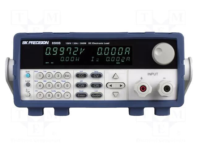 Electronic load; 150V; 30A; 300W; 214.5x88.2x354.6mm; 100÷240VAC B&K PRECISION BK8500B