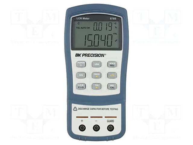 LCR meter; LCD; (10000),(40000); 1,5x/s; 40pF÷20mF; Accuracy: 0.5% B&K PRECISION BK878B