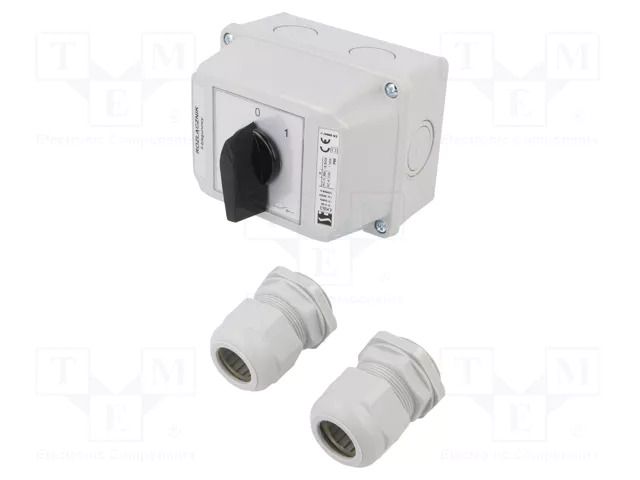Switch: cam switch; Stabl.pos: 2; 63A; 0-1; flush mounting; Poles: 3 SPAMEL LK63-2-8211-OB2