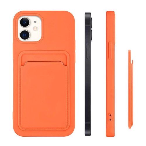 Card Case Silicone Wallet Case with Card Slot Documents for Samsung Galaxy A22 4G Navy Blue, Hurtel 5907769333972 5907769333972