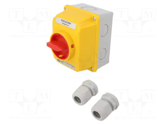 Switch: cam switch; Stabl.pos: 2; 16A; 0-1; wall mount; Poles: 4 SPAMEL LK16R-2-8210-OB2ZC