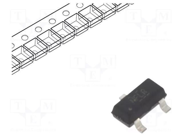 Diode: TVS array; Ubr: 7V; unidirectional; SOT23; Ch: 2; Usup: 0÷5.5V TEXAS INSTRUMENTS TPD2E009DBZR