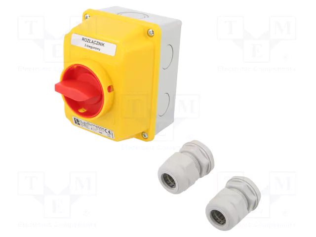 Switch: cam switch; Stabl.pos: 2; 25A; 0-1; flush mounting; Poles: 3 SPAMEL LK25R-2-8211-OB2ZC