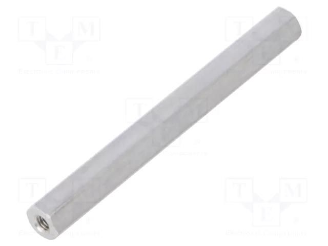 Screwed spacer sleeve; 50mm; Int.thread: M2,5; hexagonal DREMEC TFF-M2.5X50/DR132