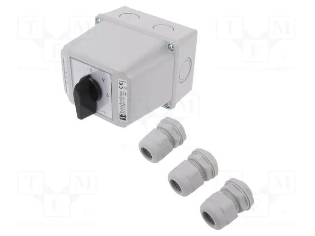 Switch: star-delta cam switch; Stabl.pos: 3; 40A; 0-Y-Δ; Poles: 3 SPAMEL LK40-4-831-OB3