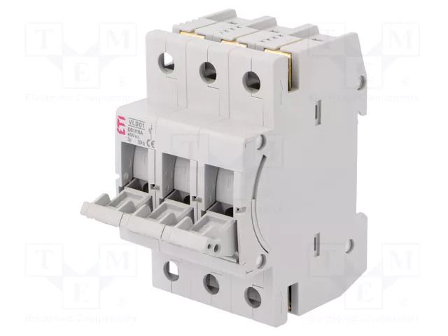 Fuse disconnector; D01; for DIN rail mounting; 16A; 400VAC ETI POLAM 002261013
