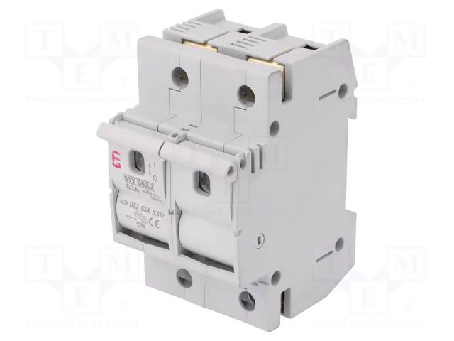 Fuse disconnector; D02; for DIN rail mounting; 63A; 230/400VAC ETI POLAM 002271003