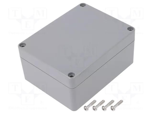 Enclosure: multipurpose; X: 90mm; Y: 115mm; Z: 55mm; ABS; light grey GAINTA A311-IP68
