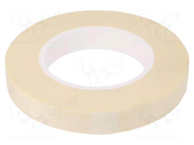Tape: electrical insulating; W: 19mm; L: 50m; Thk: 0.21mm; white H-OLD HOLD-CA.100-19-50M