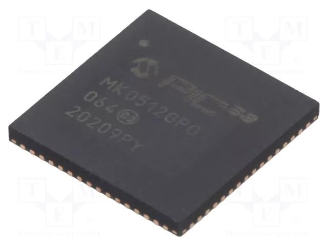 IC: PIC microcontroller; 512kB; 120MHz; 2.3÷3.6VDC; SMD; QFN64 MICROCHIP TECHNOLOGY 32MK0512GPG064IR4X
