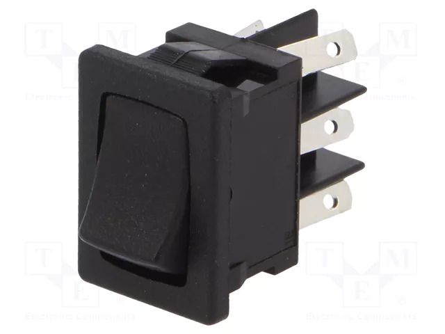 ROCKER; DPDT; Pos: 2; ON-ON; 10A/125VAC; black; DM C&K DM61J12S205Q