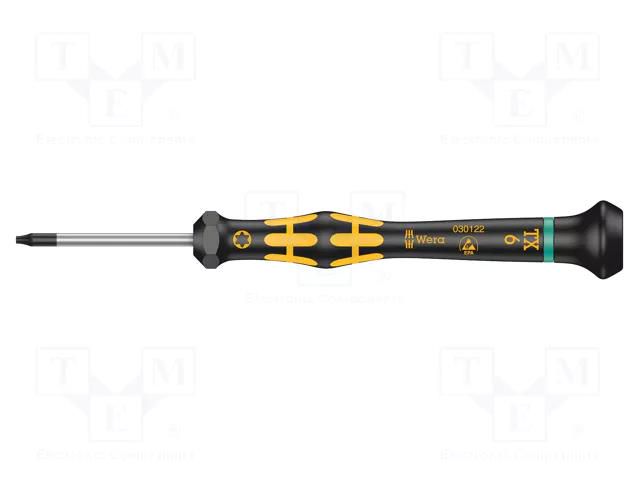 Screwdriver; precision; Torx®; TX06; ESD; Blade length: 40mm WERA WERA.05030122001