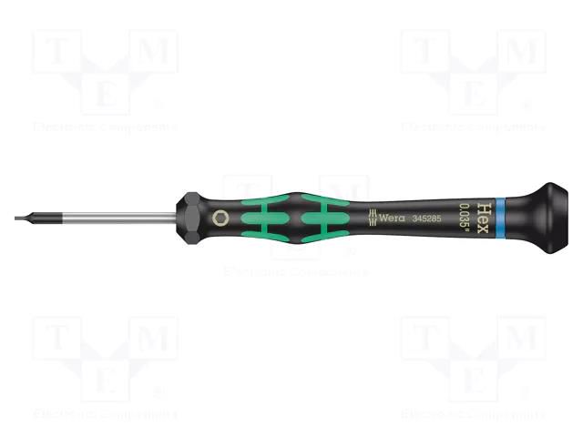 Screwdriver; precision; hex key; HEX 0.035"; Kraftform Micro WERA WERA.05345285001