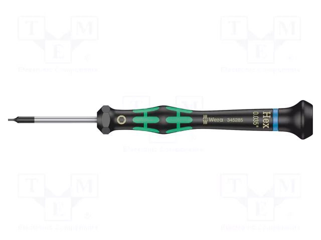Screwdriver; precision; hex key; HEX 0.035"; Kraftform Micro WERA WERA.05345285001