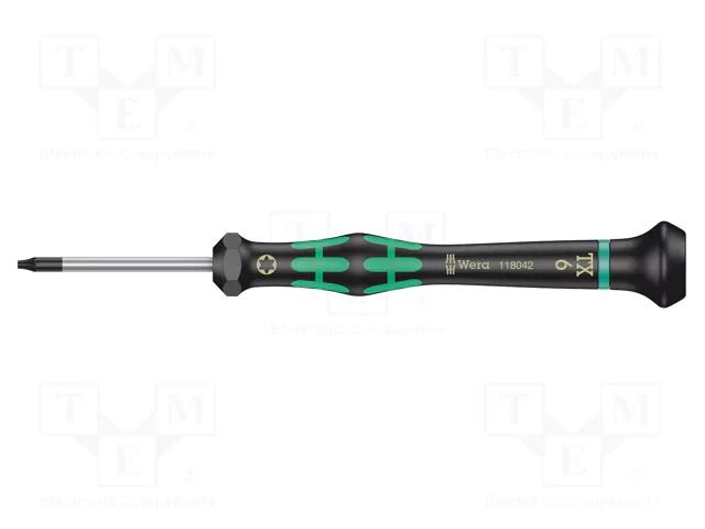 Screwdriver; precision; Torx®; TX06; Blade length: 40mm WERA WERA.2067/TX6