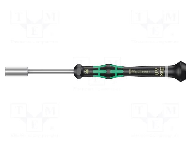Screwdriver; precision; 6-angles socket; HEX 6mm WERA WERA.05345281001