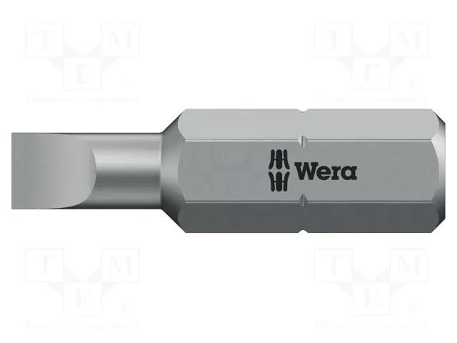 Screwdriver bit; slot; 4.5x0.6mm; Overall len: 39mm WERA WERA.05056015001
