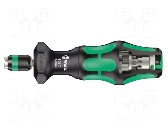 Screwdriver handle; Holder: C6,3mm; 1/4"; 146mm; max.14Nm WERA WERA.05057480001
