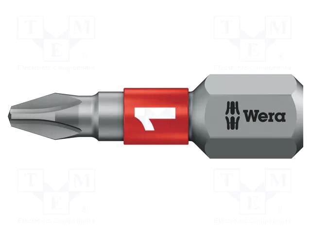 Screwdriver bit; Phillips; PH1; Overall len: 25mm; BiTorsion WERA WERA.05056420001