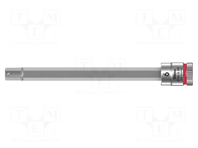 Socket; Hex Plus key,socket spanner; HEX 6mm; Zyklop; 1/4" WERA WERA.05003338001