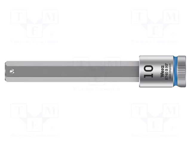 Socket; Hex Plus key,socket spanner; HEX 10mm; Zyklop; 3/8" WERA WERA.05003044001