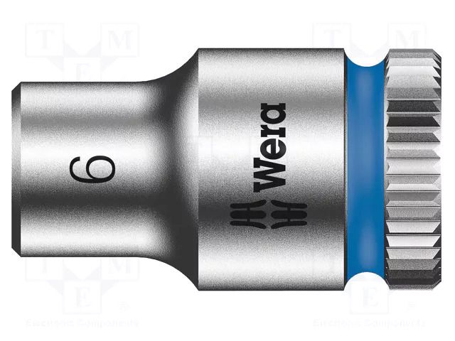 Socket; 6-angles,socket spanner; HEX 6mm; 1/4"; Zyklop WERA WERA.05003505001