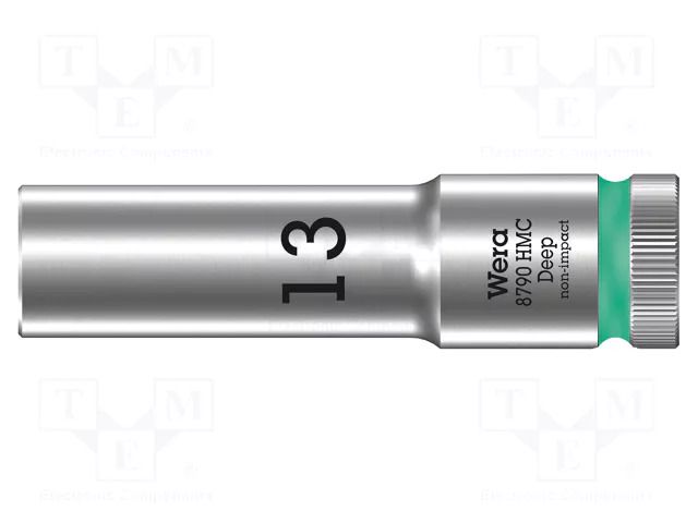 Socket; 6-angles,socket spanner; HEX 13mm; 1/2"; 8790 HMC Deep WERA WERA.05004553001