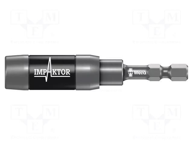 Holder; 1/4"; Overall len: 75mm; Mounting: 1/4" (C6,3mm); magnetic WERA WERA.05057676001