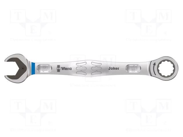 Wrench; combination spanner,with ratchet; 19mm WERA WERA.JK19