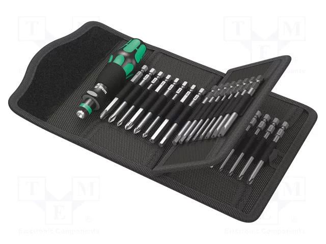 Kit: screwdrivers; Kind of handle: Kraftform®; HEX 1/4"; bag WERA WERA.059297