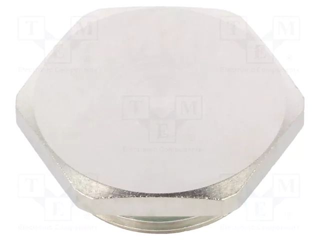 Stopper; M25; 1.5; IP68; brass; Plating: nickel; V-NE-Ms; Seal: FKM HUMMEL HUMMEL-1157250050