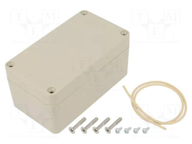 Enclosure: multipurpose; X: 65mm; Y: 115mm; Z: 55mm; Ritec; ABS; beige HAMMOND HM-RZ0308