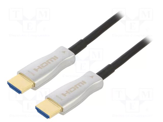 Cable; HDMI plug,both sides; HDMI 2.0,optical; ARC,HDMI CEC; 30m QOLTEC QOLTEC-50474
