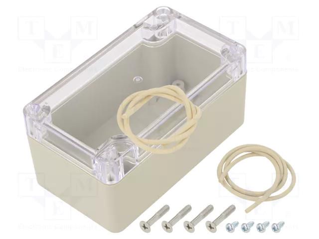 Enclosure: multipurpose; X: 65mm; Y: 115mm; Z: 55mm; Ritec; ABS; beige HAMMOND HM-RZ0308C